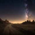 Milky Way over desert
